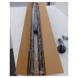 Zyrw Tension Shower Curtain Rod, Black, 51-126In