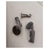 Zyrw Tension Shower Curtain Rod, Black, 51-126In