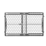 Regalo Plastic Baby Safety Gate  Gray  Sturdy Plastic Frame