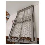 Regalo Plastic Baby Safety Gate  Gray  Sturdy Plastic Frame