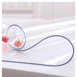 Clear PVC Table Cover Protector 47 Inches Long