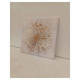 Golden Star Large Canvas Floating Frame Wall Art Canvas Print