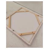 Golden Star Large Canvas Floating Frame Wall Art Canvas Print