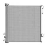Indoor/outdoor Gray Mesh Retractable Safety Gate up to 55"