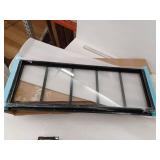 Black Flush Mount Transom Shed/Barn  Window 10x29 2-Pack