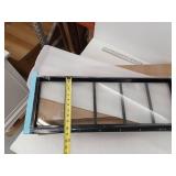 Black Flush Mount Transom Shed/Barn  Window 10x29 2-Pack