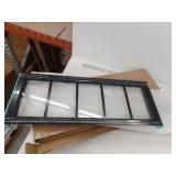 Black Flush Mount Transom Shed/Barn  Window 10x29 2-Pack