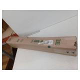 Modern White Wall Mounted Coat Rack with 8 Hooks  36 1/2"