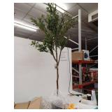 Artificial 6 ft Olive Tree with Realistic Foliage