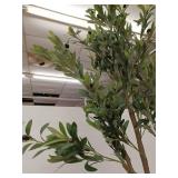 Artificial 6 ft Olive Tree with Realistic Foliage