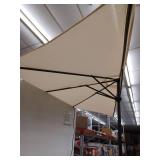 Large 9 ft half Round Outdoor Patio Umbrella with Black Frame