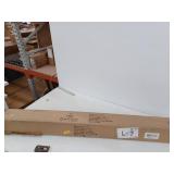 Large 9 ft half Round Outdoor Patio Umbrella with Black Frame