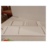 Modern Dual Monitor Stand Riser in White