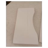 Modern Dual Monitor Stand Riser in White