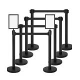 Retractable Belt Stanchion Set - 7 Posts Queue Barrier System