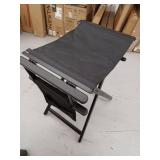 Professional Folding Directors Chair with Blue and Black Interchangeable Seat Covers