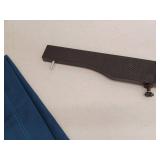 Professional Folding Directors Chair with Blue and Black Interchangeable Seat Covers