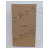 Professional Folding Directors Chair with Blue and Black Interchangeable Seat Covers