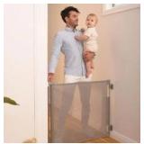 Retractable 33x55 Grey Mesh Baby Gate