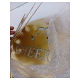 Offset Metal Champagne Flute Holder Stand for Party 3-Tier