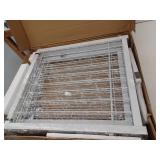 Extra Wide 30-inch Tall Dog gate with Door Walk Through, Freestanding, White