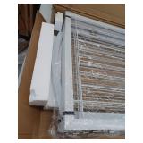 Extra Wide 30-inch Tall Dog gate with Door Walk Through, Freestanding, White