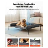 VEVOR Elevated Dog Bed for Large Dogs, XL, Gray, 2 Pack