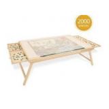 Teakmama 2000 Piece Portable Puzzle Board with Folding Legs