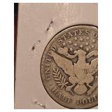1902 Barber silver half dollar