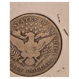 1902 Barber silver half dollar