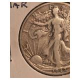 1942-S walking Liberty Silver half dollar