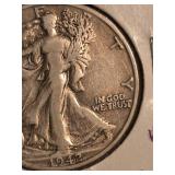 1942-S walking Liberty Silver half dollar