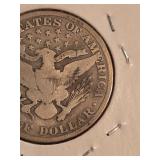 1906 Barber silver half dollar