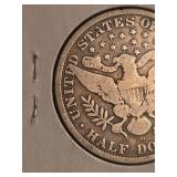 1906-O Barber silver half dollar