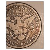 1906-O Barber silver half dollar