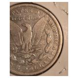 1880 Morgan silver dollar