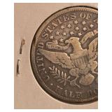 1908-D Barber silver half dollar