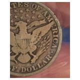 1909 Barber silver half dollar