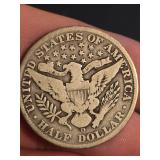 1912-D Barber silver quarter dollar