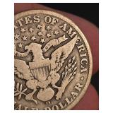 1912-D Barber silver quarter dollar