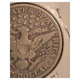 1915-S Barber silver half dollar