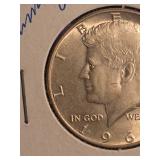 1964 unc Kennedy silver half dollar