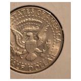 1964 unc Kennedy silver half dollar