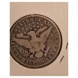 1915-D Barber silver half dollar