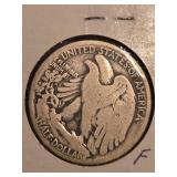 1927-S Walking Liberty Silver half dollar