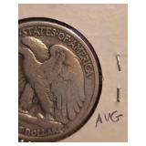 1939-S Walking Liberty Silver half dollar