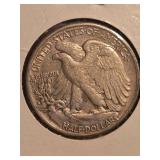 1941 Walking Liberty Silver half dollar