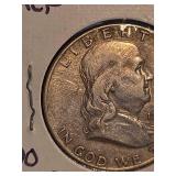 1949 Franklin silver half dollar
