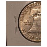 1949 Franklin silver half dollar