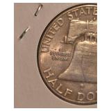 1951-S Franklin silver half dollar